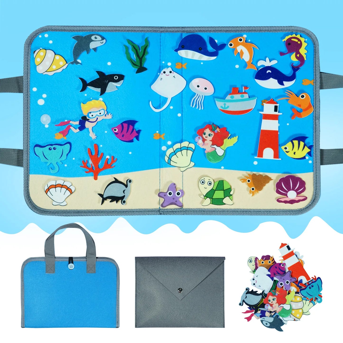 Montessori Animal Busy Board | Engaging Sensory Toy for Kids