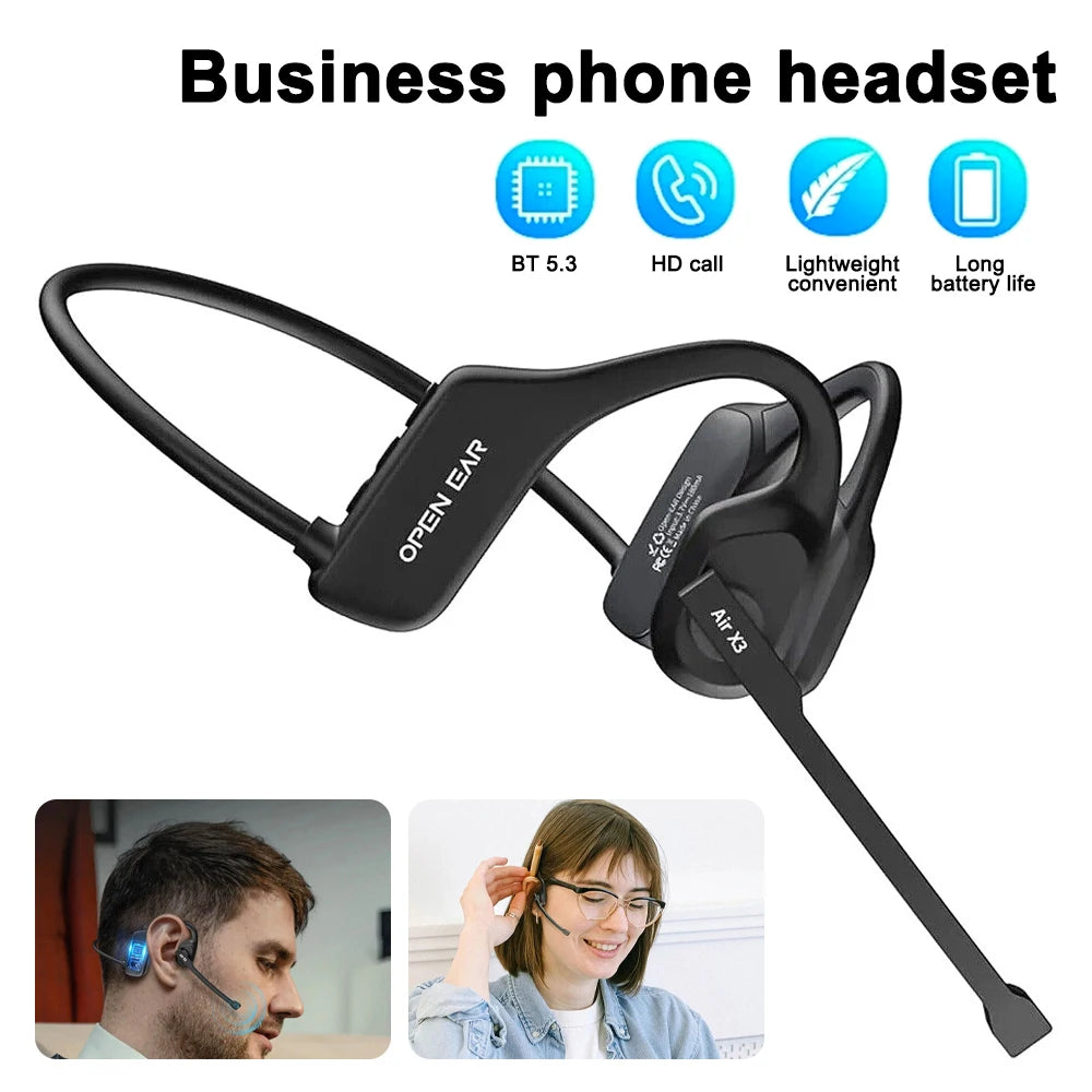 Bluetooth 5.3 Waterproof Open Ear Sports Headphones | Wireless Comfort
