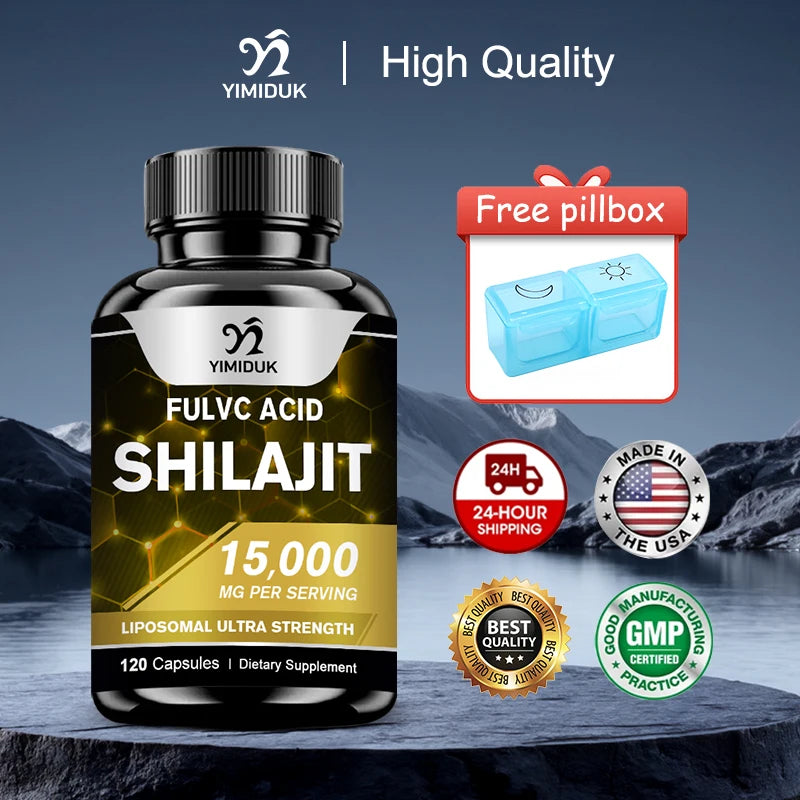 Shilajit Capsules with Fulvic Acid & Minerals for Immune Support