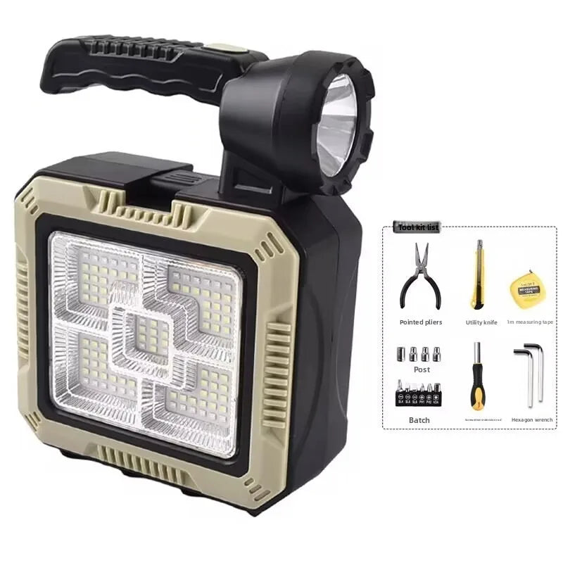 Solar-Powered Handheld Flashlight | Super Bright Emergency Light