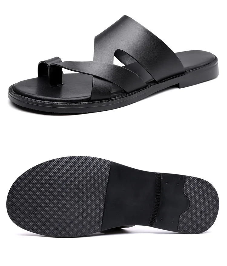 Men's Flat Summer Slippers | Comfortable & Lightweight Beach Sandals