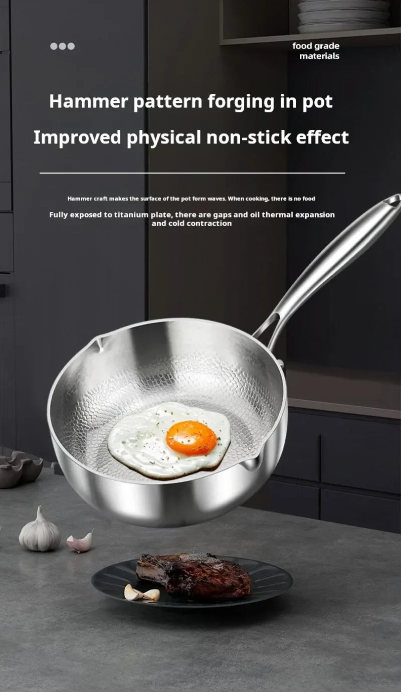 Pure Titanium Non-Stick Small Milk Pot | Ideal Baby Food Cookware