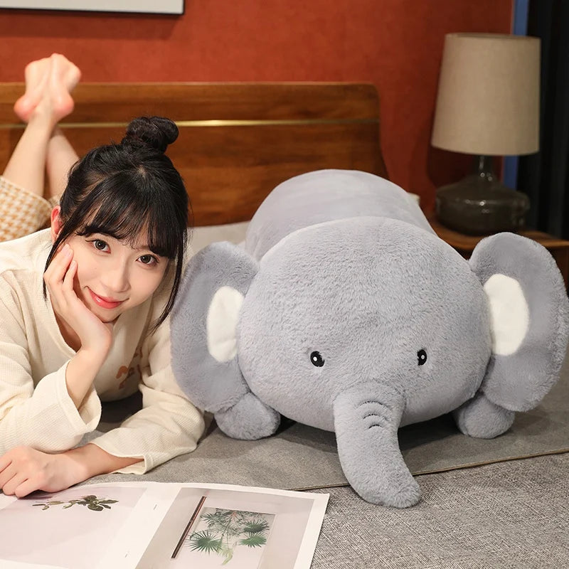 Giant Round Elephant Plush Doll | Cozy Home Decor Gift
