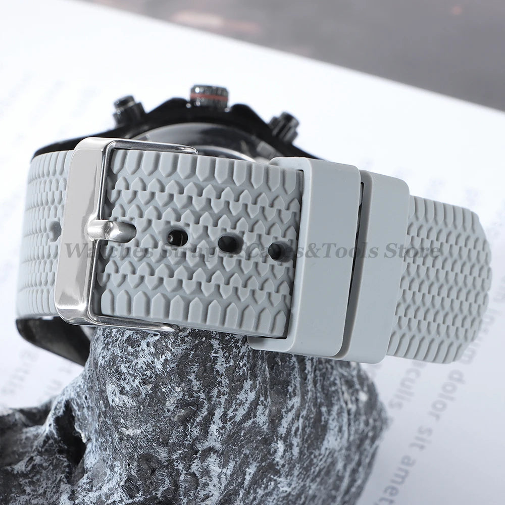 Soft Silicone Watch Bands | Quick Release Rubber Strap for All Watches