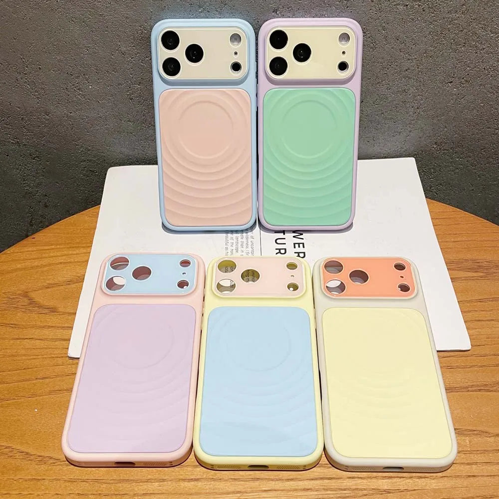 Color Block Liquid Silicone MagSafe Case for iPhone | Stylish Protection