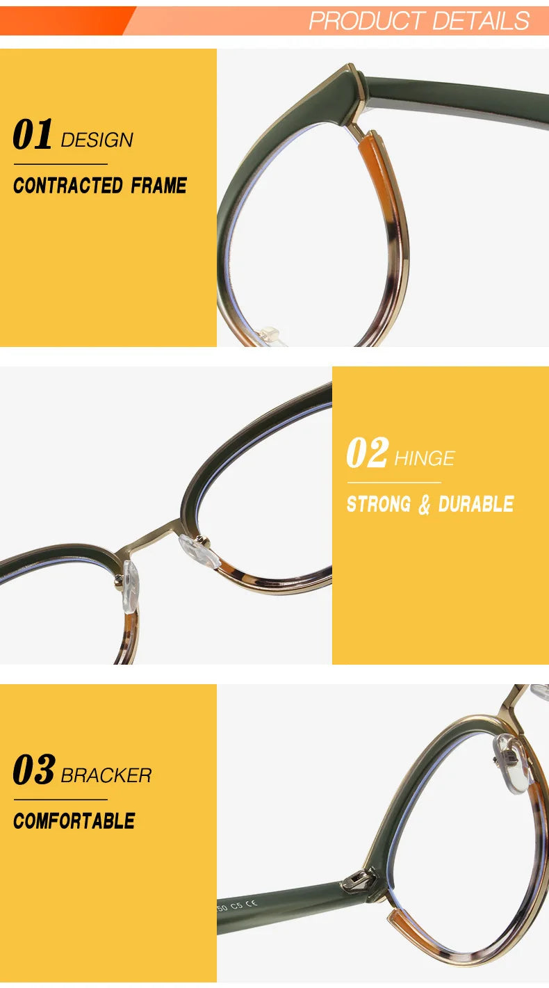 Stylish Cat Eye Eyeglasses | Trendy Colorful Computer Specs