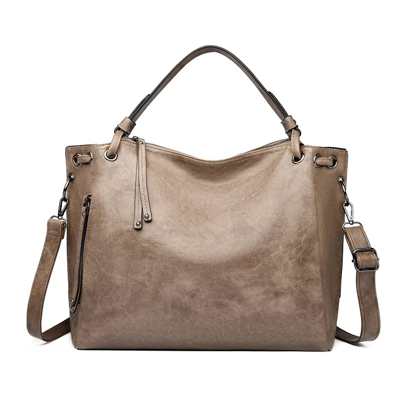 Stylish Large Capacity PU Leather Handbags for Women