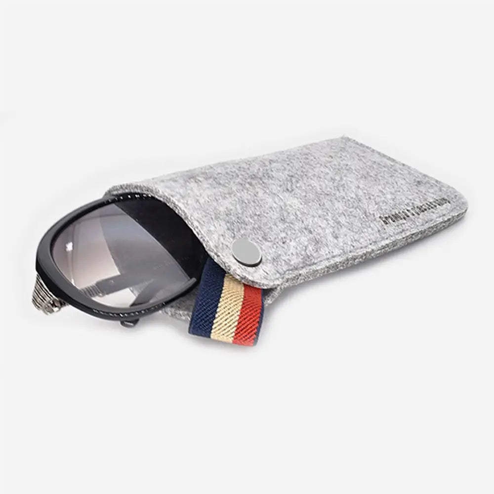 Colorful Felt Sunglasses Storage Bags for Men and Women