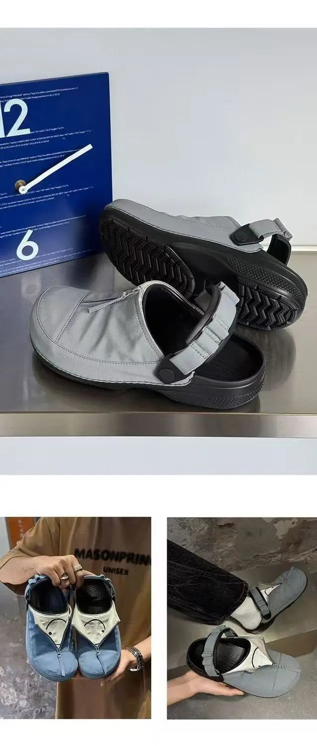 Men Slip On Summer Beach Shoes Cold Bonded Cork Sole Casual Birken Sandals Non Slip Outdoor Slippers Size 38-43