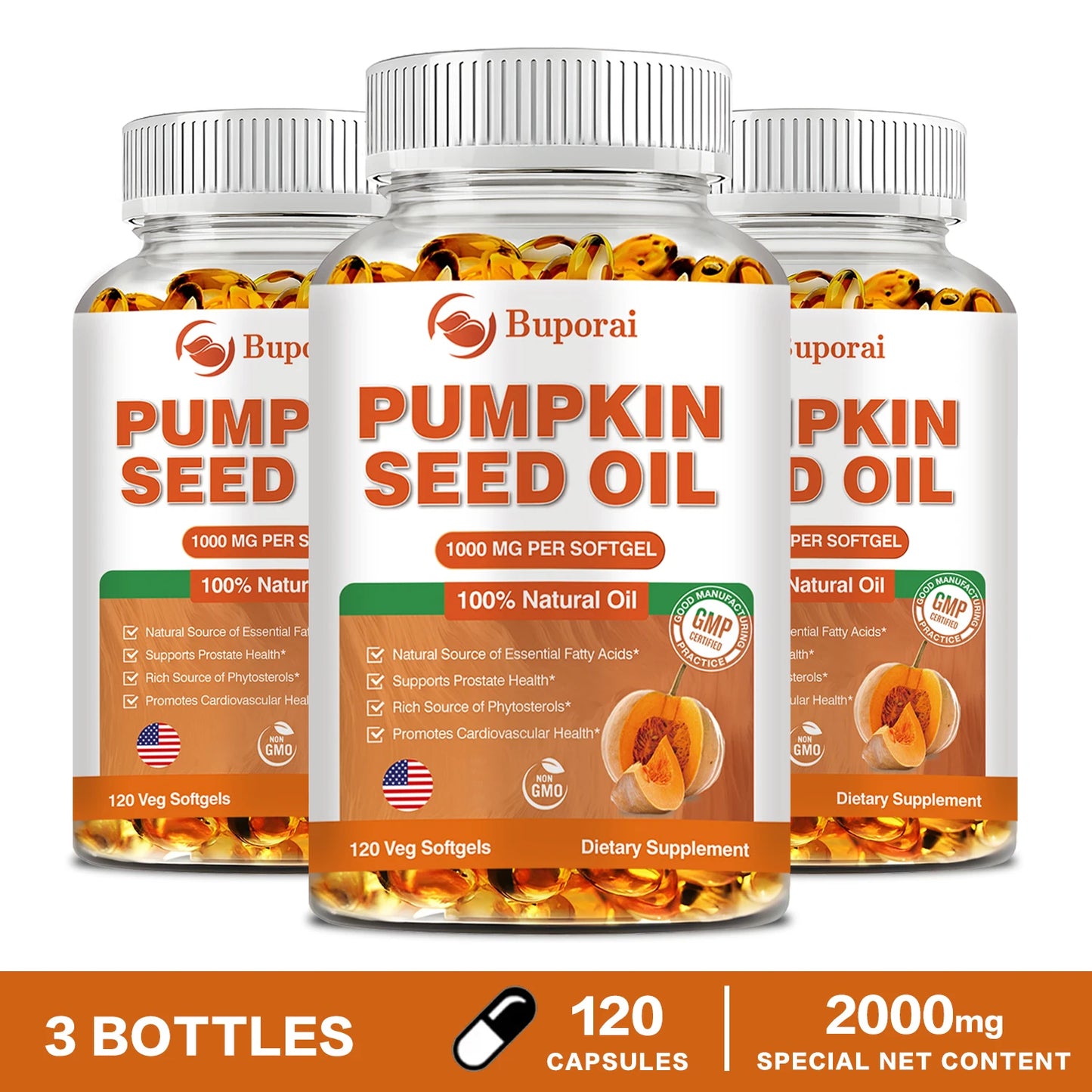 Pumpkin Seed Oil for Hair Growth & Prostate Health | Essential Support