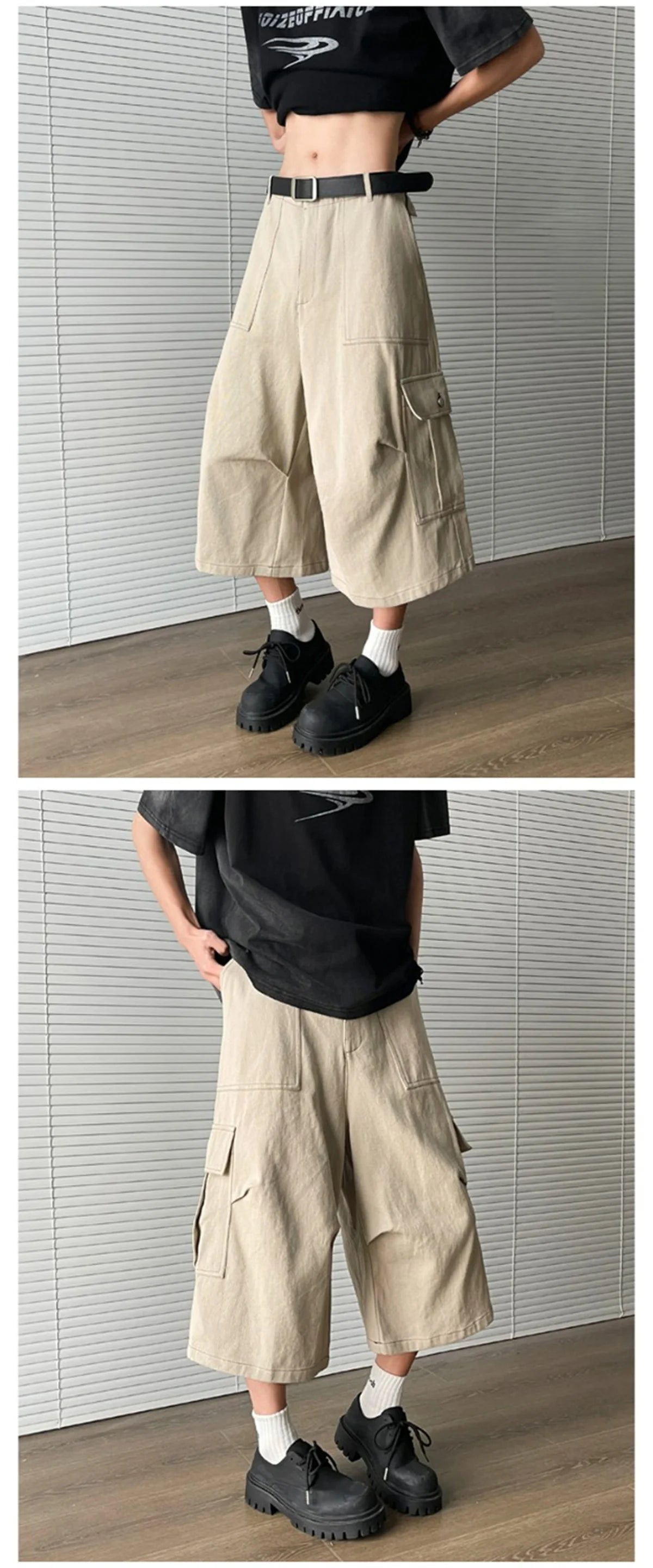 Vintage Cargo Shorts for Men | Oversized Y2k Grunge Streetwear