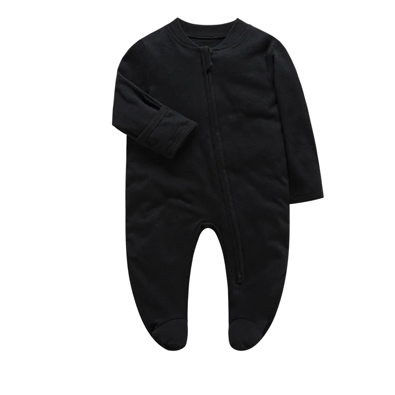 Unisex Newborn Cotton Footed Pajamas | Comfortable Long Sleeve Romper