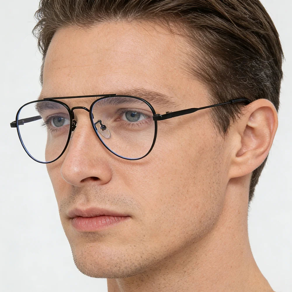 Stylish Retro Blue Light Blocking Glasses for Digital Comfort