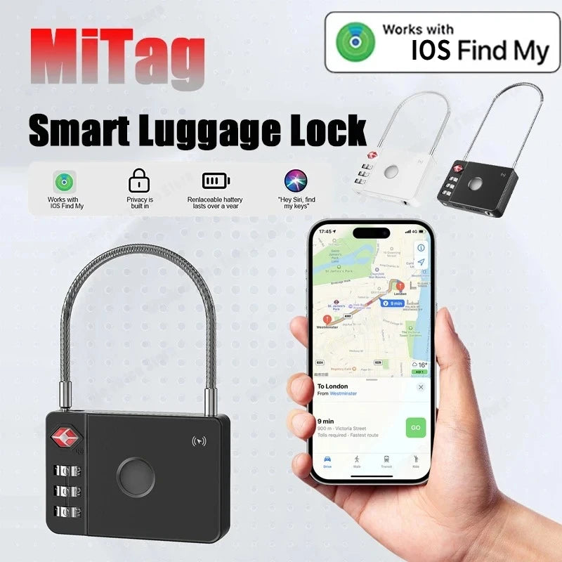 Intelligent Luggage Lock with GPS Tracker | Smart Anti-Lost Padlock