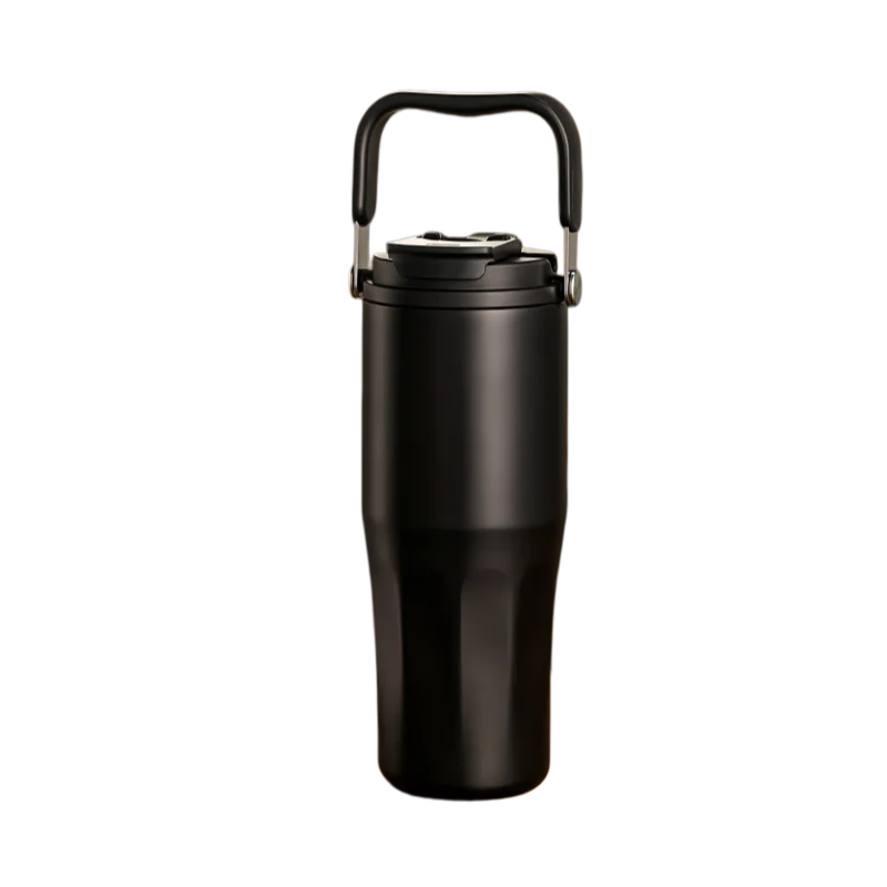 800ML Insulated Travel Tumbler with Straw & Tea Infuser | Leakproof Design