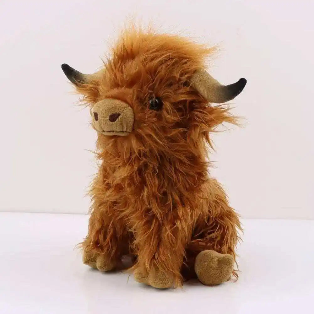 Funny Highland Cow Plush Toy | Soft Cuddly Stuffed Animal