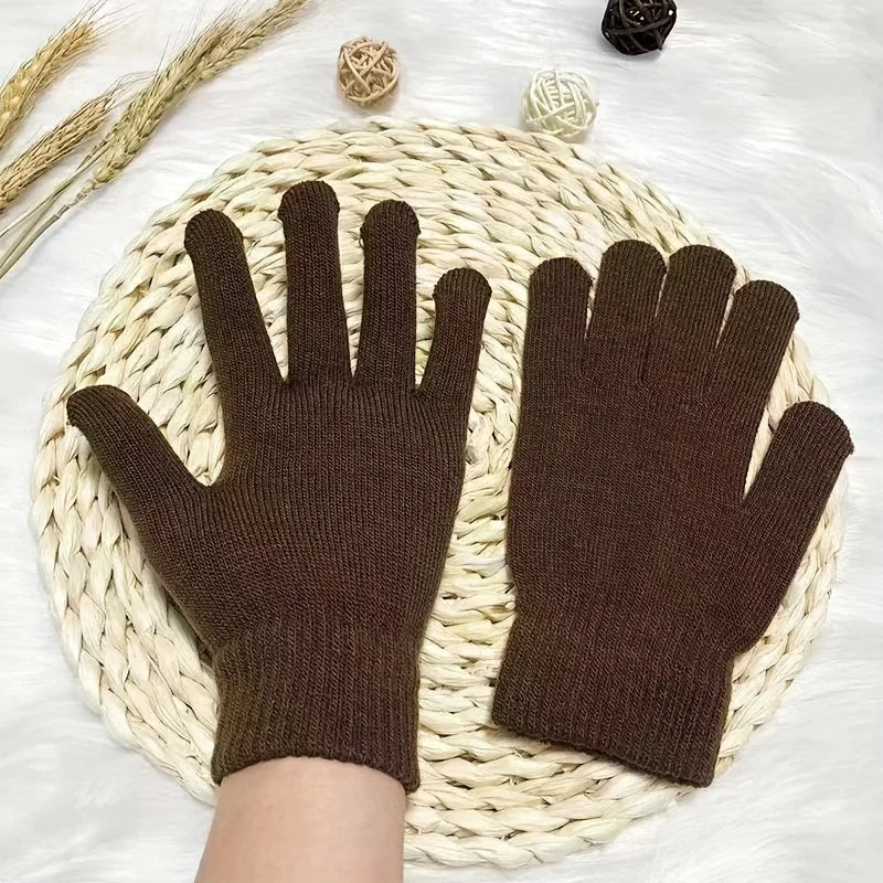 Colorful Women's Winter Gloves | Fleece-Lined Comfort Set