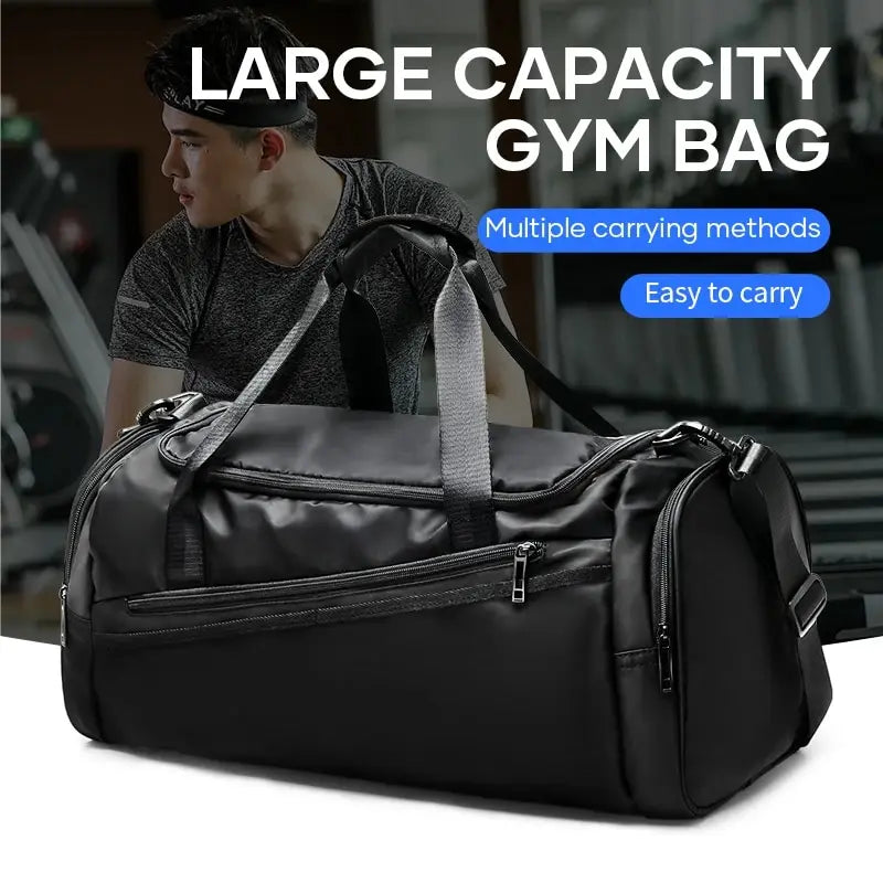 40L Lightweight Gym Duffel Bag with Shoes Compartment for Travel