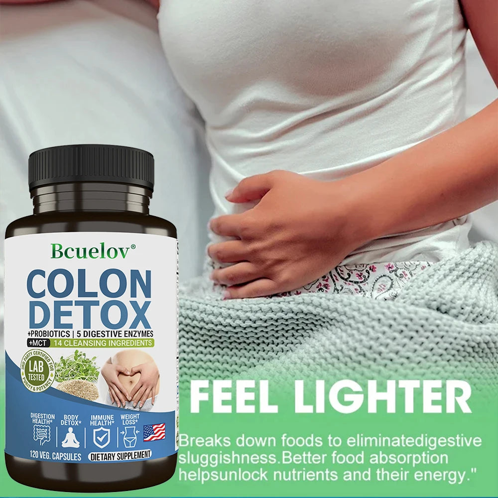 Natural Colon Cleanser Detox Supplement | Probiotic Digestive Support