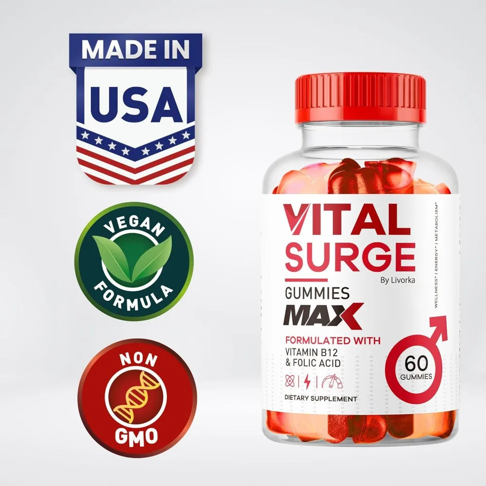 Maximum Strength Men's Vitality Gummies | 1050 MG Supplement