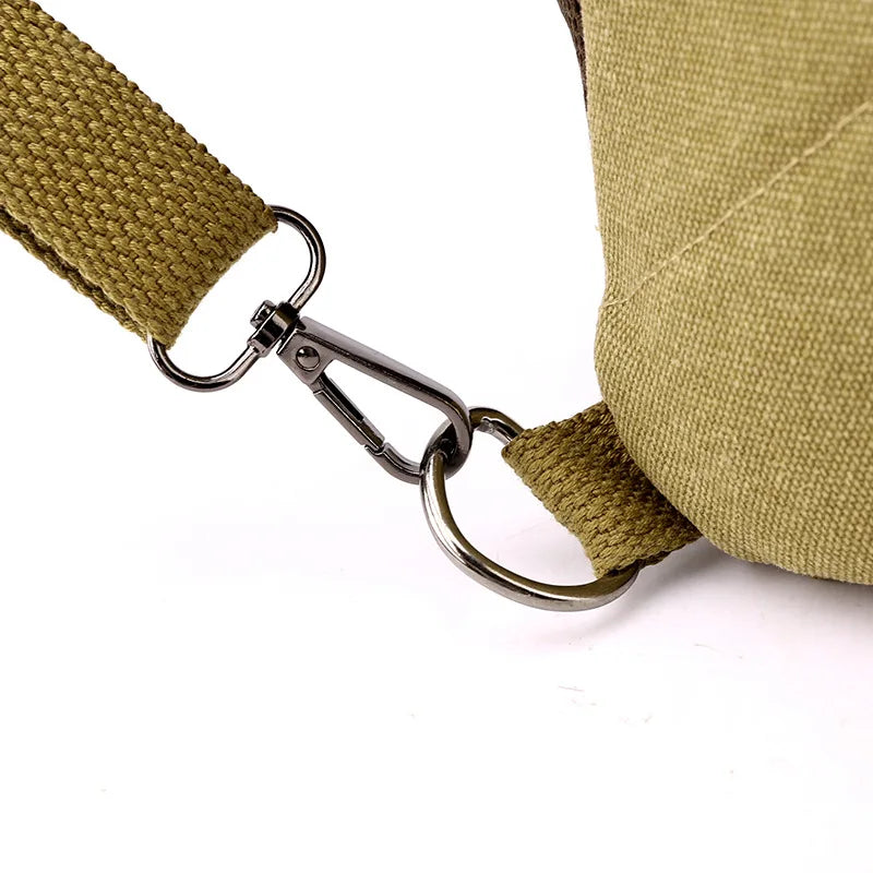 Multifunctional Canvas Chest Bag | Sleek Travel Companion