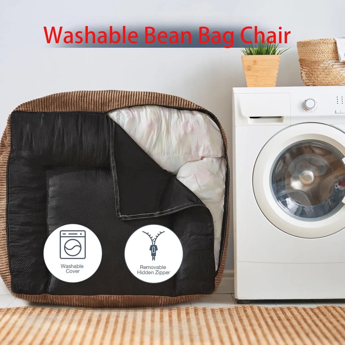 Comfy Giant Bean Bag Chair Sofa for Adults and Teens