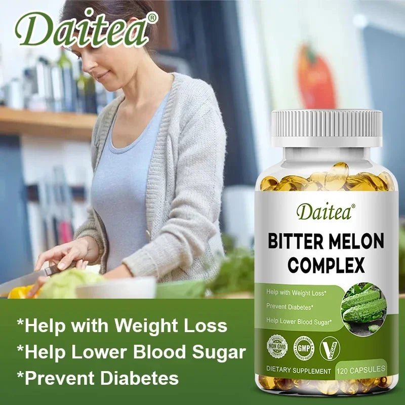 Natural Bitter Melon Extract Capsules | Support Blood Sugar & Fat Burn