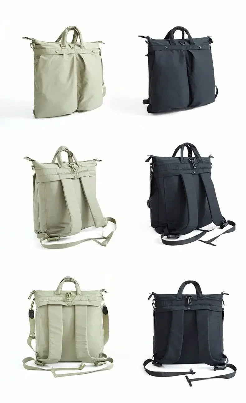 3-in-1 Retro Backpack and Crossbody Bag for Versatile Use