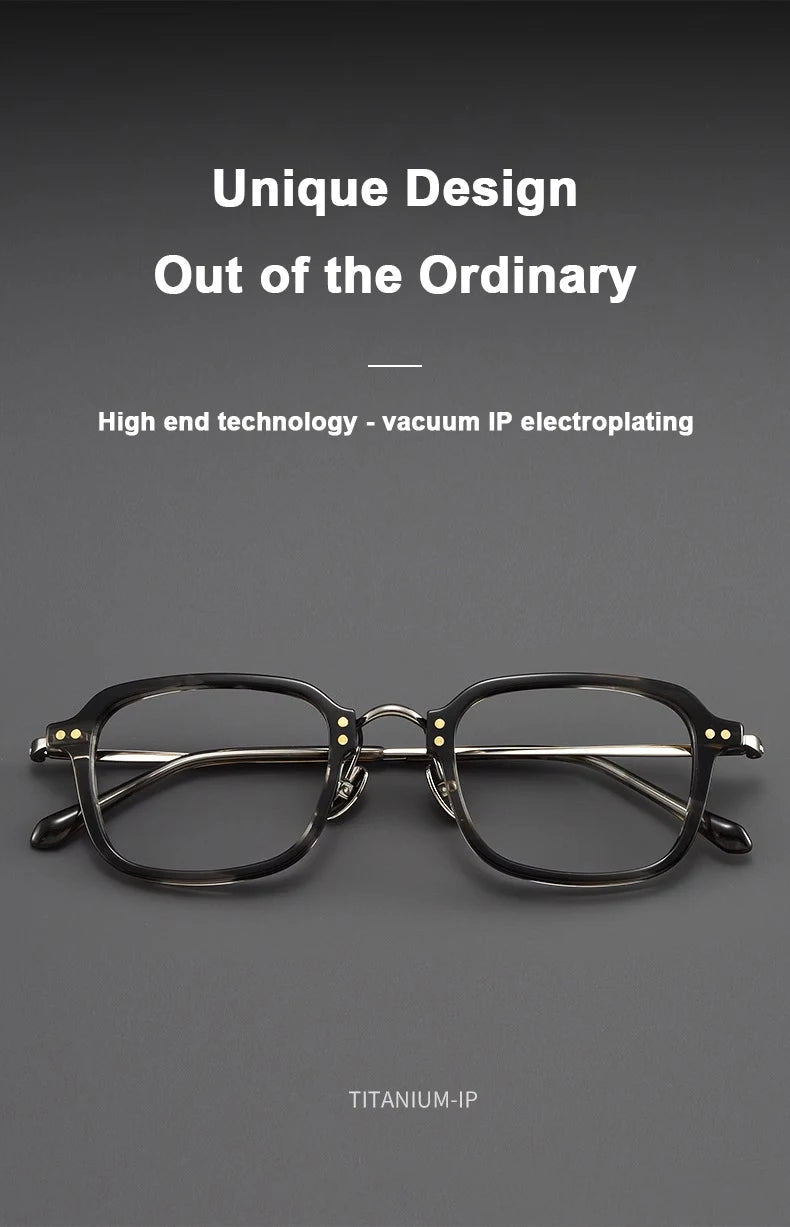 Ultra-Light Retro Square Frame Glasses | Stylish Eyewear for Trendsetters