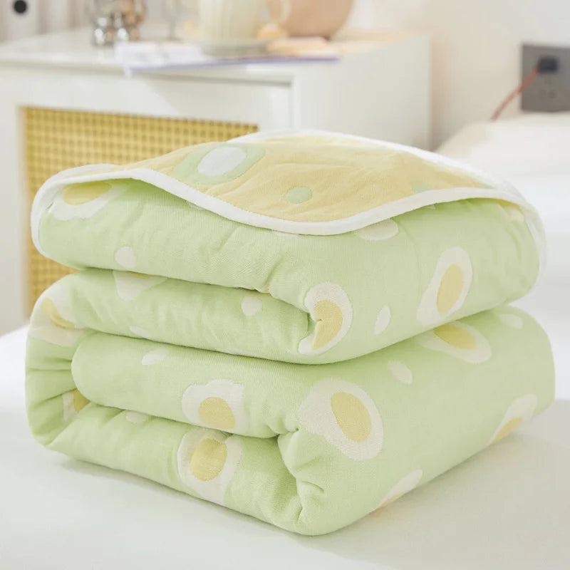 Breathable Summer Quilt | Multi-functional Cotton Towel Blanket