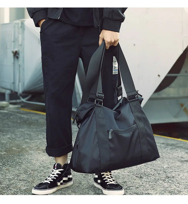 Men's Lightweight Nylon Travel Bag | Large Capacity Messenger Tote
