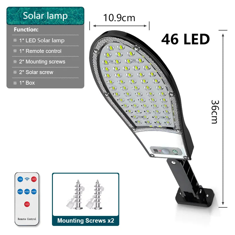 30W Solar Flood Light with Remote Control | Waterproof Outdoor Spotlight