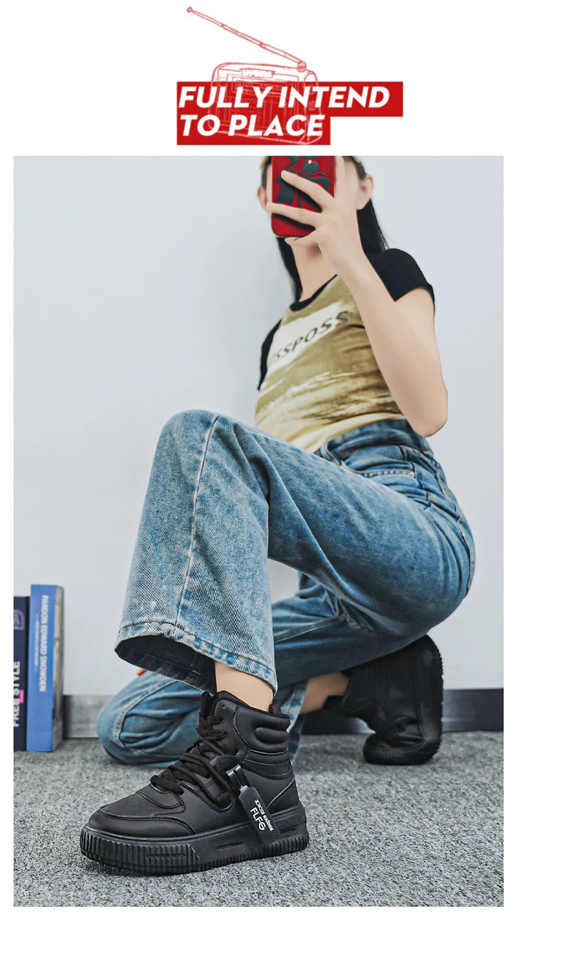 Men's Casual High-Top Sneakers | Stylish & Versatile Footwear