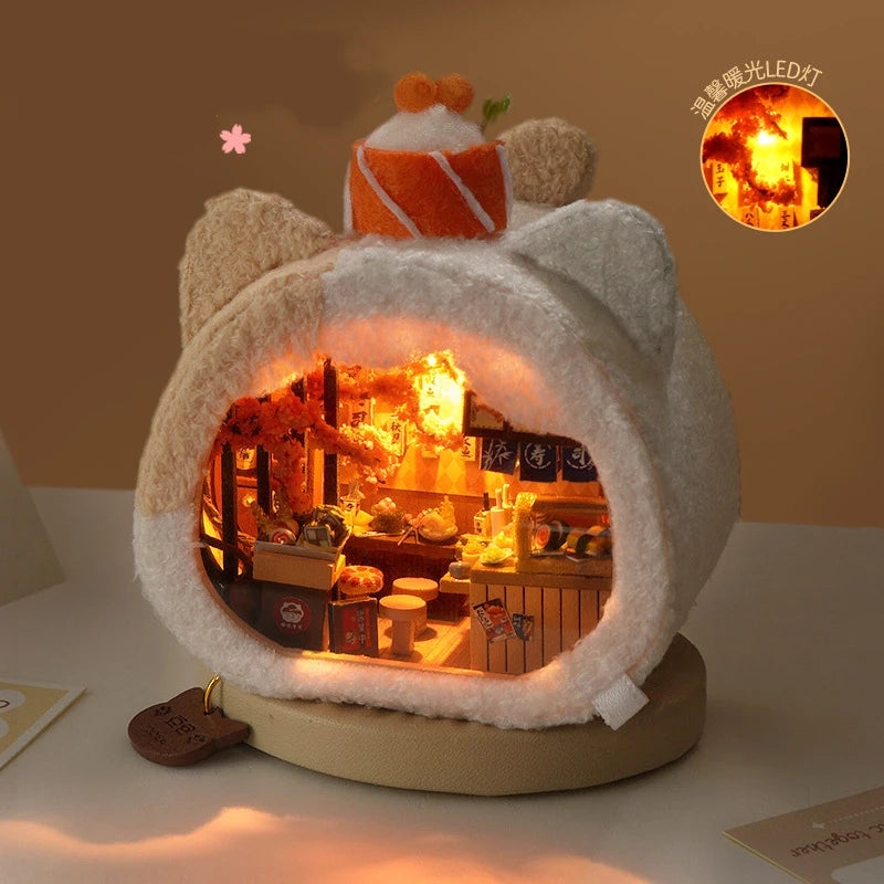 DIY Mini Wooden Dollhouse Kit | Creative Room Assembling Toy