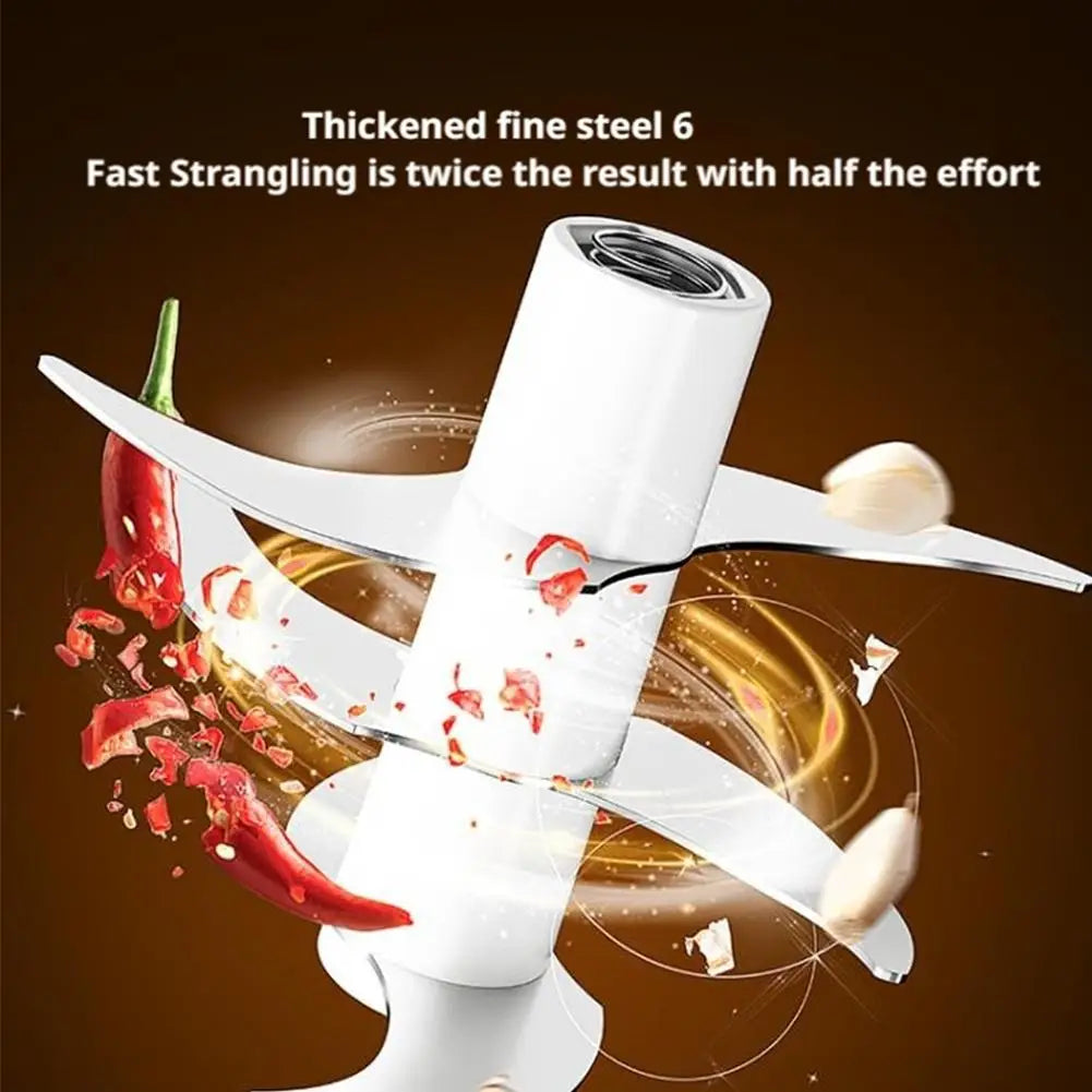 Mini Wireless Electric Garlic Crusher Portable 320ml Chopper USB Charging Ginger Chili Vegetable Masher Kitchen Machine