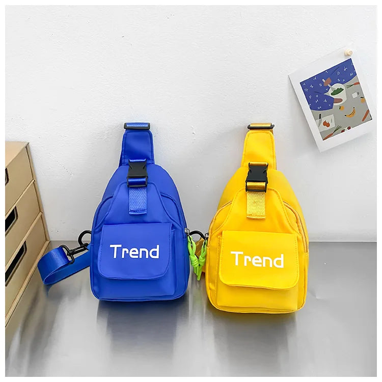 Cute Solid Color Children's Shoulder Bag | Stylish Kids Fanny Pack
