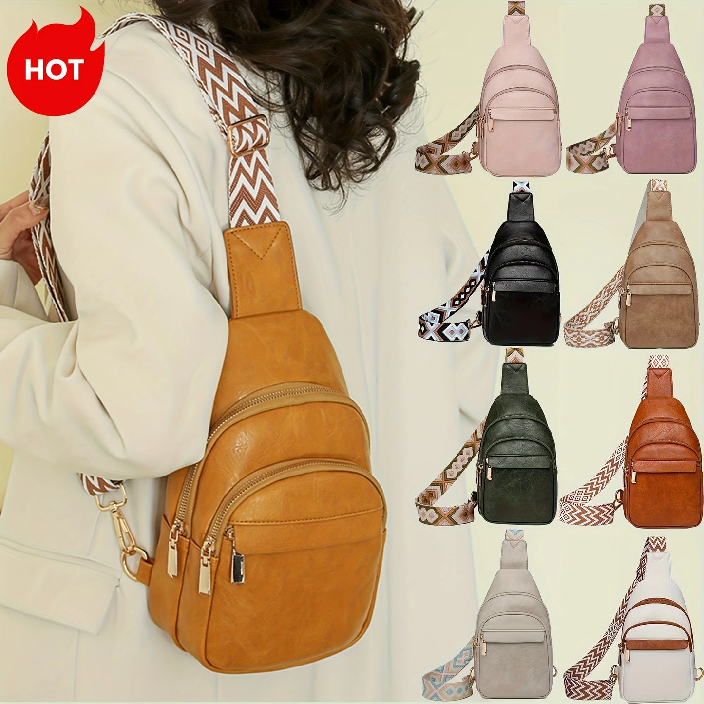 Trendy Small Sling Bag for Travel | Versatile Crossbody Tote