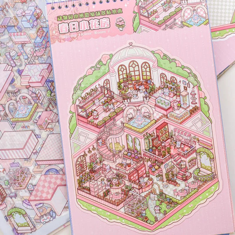20 pcs Super Large Miniature Scene Stickers | Fun DIY Educational Craft