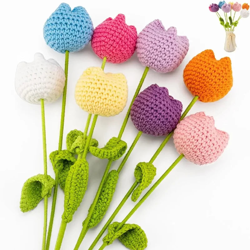 Handmade Knitting Flowers | Versatile Crochet Decor for Every Occasion