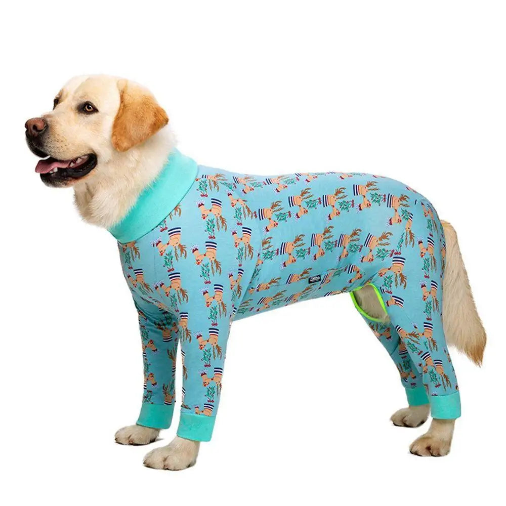 Cartoon Pet Recovery Suit | Comfortable Dog Pajamas for Healing