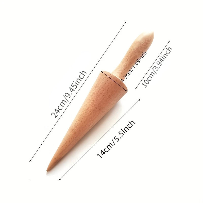 Wooden Ice Cream Cone Mold | DIY Kitchen Tool for Treats