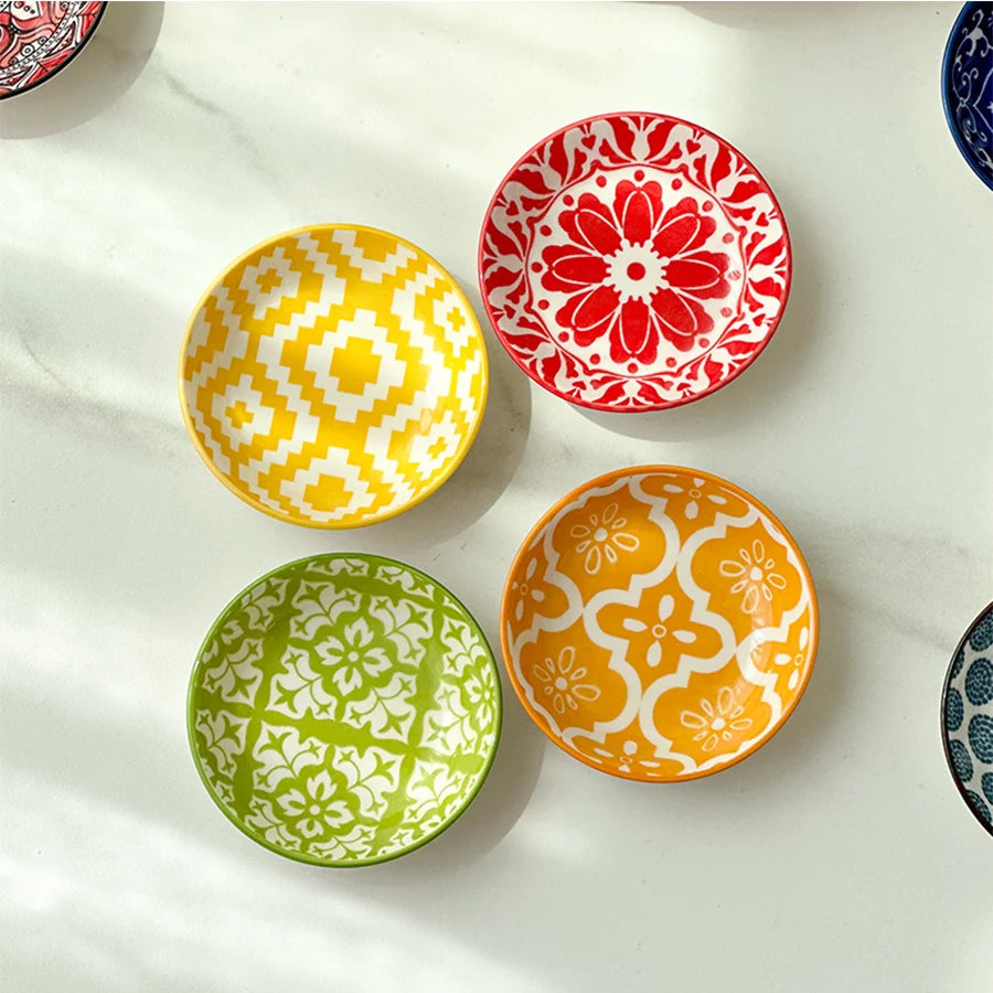 16-Piece Bohemian Ceramic Dinnerware Set for Stylish Dining