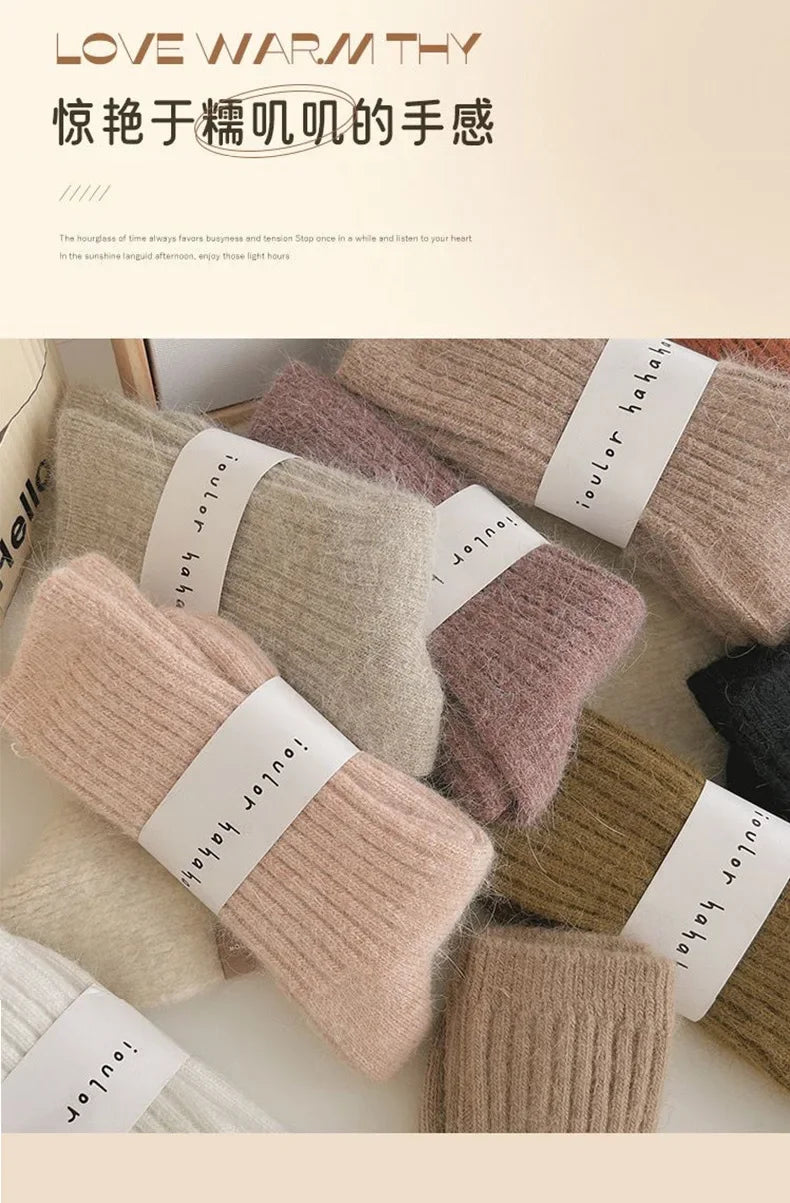 Women's Cashmere Wool Winter Socks | Cozy Thermal Warmth