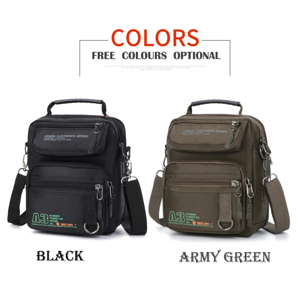 Men's Multifunction Waterproof Messenger Bags | Casual Travel Packs