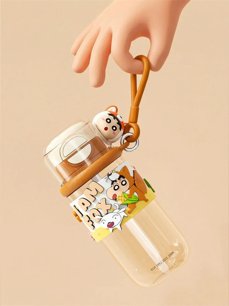 Cute Cartoon Straw Cup for Kids | Leakproof Outdoor Water Bottle