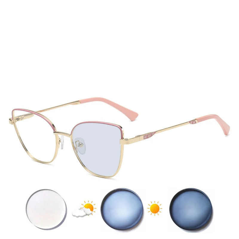 Custom Cat Eye Prescription Glasses for Myopia & Astigmatism