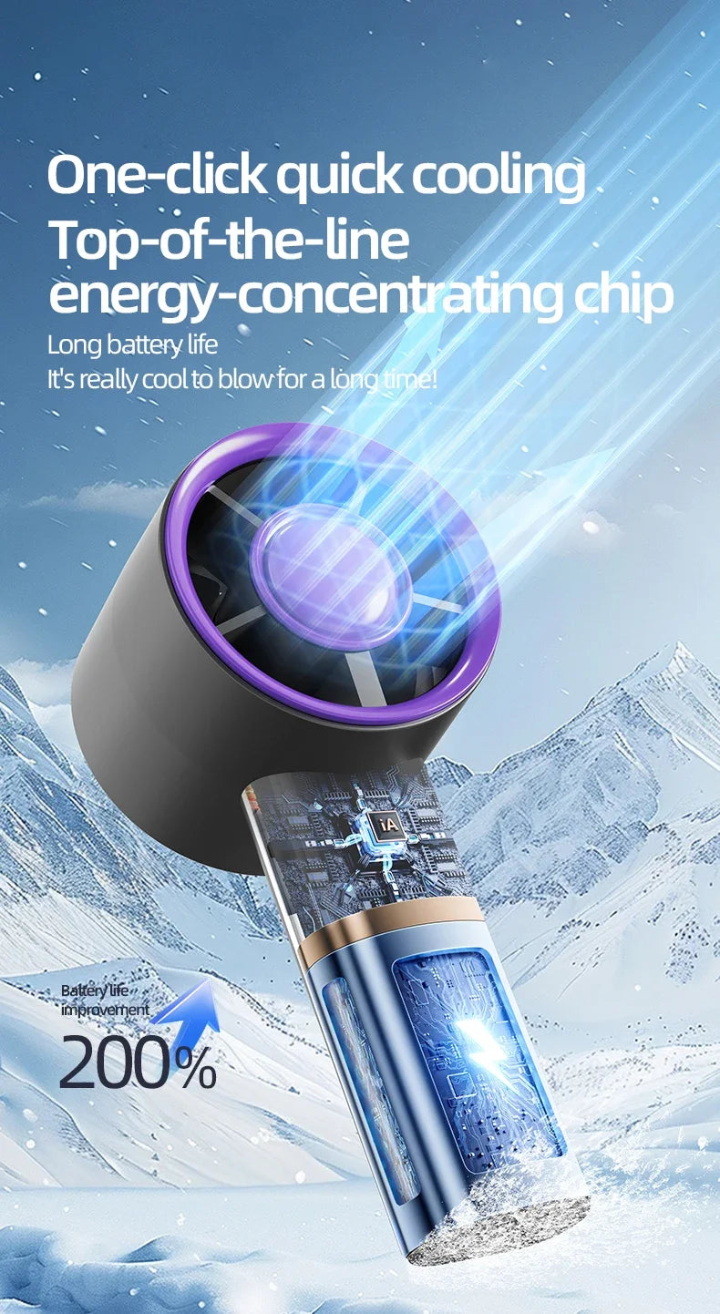 Portable Mini Handheld Fan | USB Rechargeable Mute Travel Fan