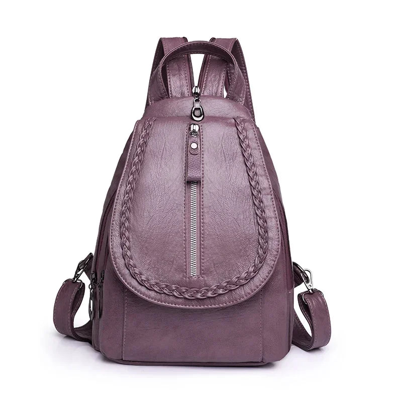 Stylish Women's Leather Backpack | Chic Travel Bag for All Occasions
