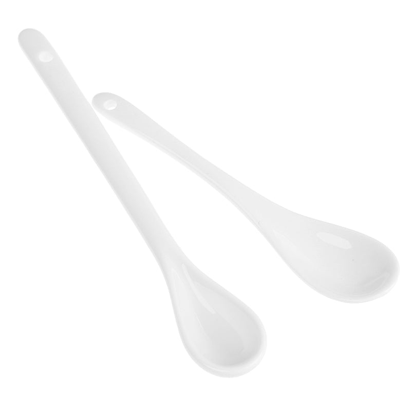 Elegantes Minicucharas de Porcelana Blanca | Perfectas para Té y Postres
