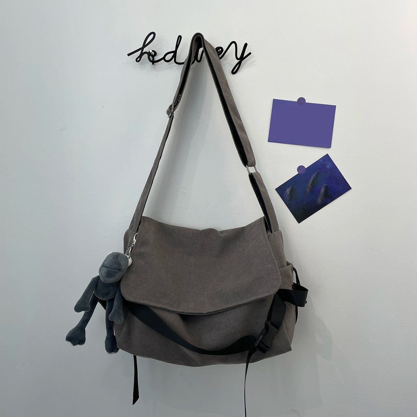 Men's Adjustable Nylon Messenger Bag | Versatile Hobo Crossbody